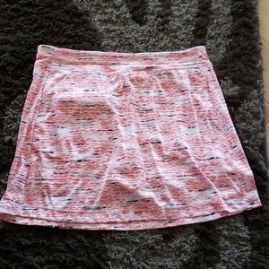 pga tour meduim skirt orange, white and navy